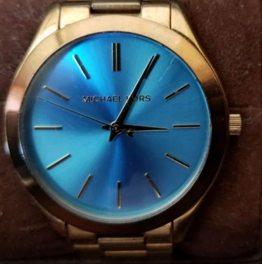 Michael Kors Light Blue Face Watch